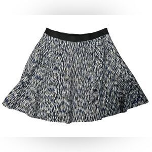 ELEVEN 22 flared A-line mini skirt Blue Knit Multi color Size Small